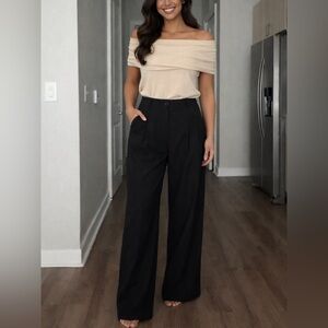 Zara Black Wide Leg Women's Pants